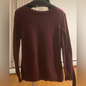 Ann Taylor boatneck wool-cashmere sweater
